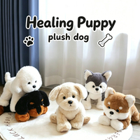 Boneka Anjing Mastiff Mongolia Super Lembut Mainan Plush Desain Shiba Inu Hadiah Ulang Tahun Pereda Stres Isi Kapas PP Kemasan Kantong OPP