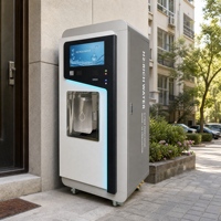Distributeur d'eau riche en hydrogène 800G 1200G avec membrane RO, électrolytique, paiement par QR code, 4G IoT, réservoir en acier inoxydable, distributeur automatique