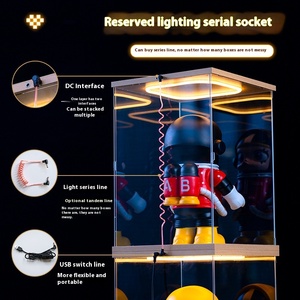 <span class=keywords><strong>Acrylic</strong></span> Echo đèn hiển thị hộp cầm tay cho LEGO Gundam mô hình với bụi che hình chữ nhật hình dạng mult-kích thước nhựa nhôm Pet Typ - Product Image 2