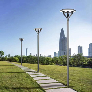 Lampadaire de jardin extérieur LED 2700K Blanc chaud doux Corps en laiton IP54 Étanche AC 220V Détecteur de mouvement Garantie 10 ans - Product Image 4