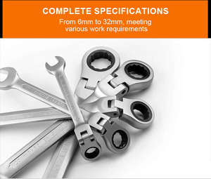 Shake Head <strong>Ratchet</strong> Stainless Steel Bidirectional Movable Head <strong>Ratchet</strong> <strong>Wrench</strong> Quick Manual Dual Purpose <strong>Ratchet</strong> <strong>Wrench</strong> - Product Image 5