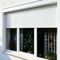 Portes Roulantes Électriques en Verre Modernes pour Bâtiments Commerciaux et Hôtels, Surface Finie, Résistantes au Vent et aux Vols