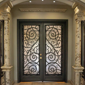 Puerta Doble de Hierro Forjado Personalizada para Entrada de Acero, una Puerta de Seguridad Metálica que Ofrece Protección Óptima y Elegancia - Product Image 3