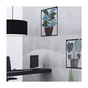 Metal Green <span class=keywords><strong>Leaf</strong></span> Wall Art Inspirational Potted Plant Wall Decor Sculpture Hanging - Product Image 1