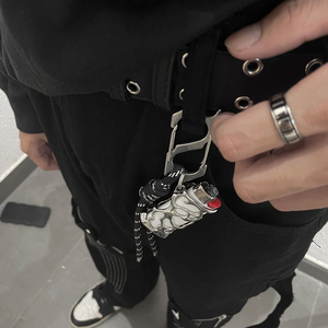 VAF Increíble Colgante Porta Encendedor para Pantalones, Charm de Acero Inoxidable Pulido con Mosquetón y Cordón, Compatible con Encendedores BIC <span class=keywords><strong>J3</strong></span> - Product Image 5