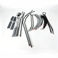 Kit complet de tuyauterie hydraulique pour excavatrice - Ensemble de tuyaux pour marteau brise-roche auxiliaire, compatible avec tous les accessoires et marques