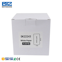 Boyeezon DK22243 102mm * 30.48m étiquette en papier Dk-22243 étiquettes en papier thermique continu rouleaux d'étiquettes compatibles