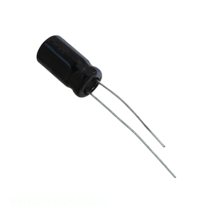 Condensador Original ESH107M025AE3AA de Aluminio con Orificio Pasante, 100uF, 20%, 25V, Radial TH, 100 uF - Product Image 1
