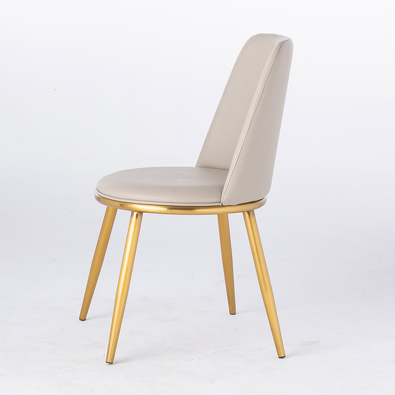 Современный стиль, простой дизайн, набор столовой, металлическая рамка, искусственная кожа, обеденный журнальный столик, стул