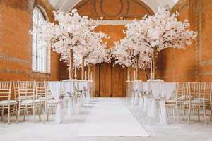 Pour <span class=keywords><strong>Restaurant</strong></span> Cantine Église/Cathédrale École Jardin Paysage Décor Table Pièce Maîtresse Ornement Artificielle Fleur De Cerisier Arbre - Product Image 4