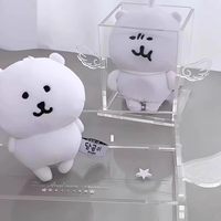 Boîte de rangement transparente en acrylique Simple Angel, organisateur de bureau pour tampons et badges, personnalisable en usine, nouveaux produits très demandés