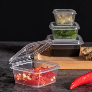 1oz 2oz 3oz 4oz 5oz PP Transparent Disposable Food Container Lids Takeaway Square <b>Sauce</b> Cup Condiment Custom Logo Free Sample - Product Image 4