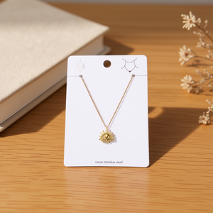 Collier pendentif en acier inoxydable style Ink Eye, plaqué or, bijoux de mode, cadeau unisexe - Product Image 2