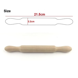 Rodillo de Madera <span class=keywords><strong>para</strong></span> Amasar, Tamaño <span class=keywords><strong>Mini</strong></span>, Herramienta de Cocina, Juguete de Cocina <span class=keywords><strong>para</strong></span> Niños, Madera Natural - Product Image 2