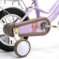 Vélo pour enfants rose de haute qualité, durable, avec roues d'apprentissage et porte-bagages arrière, vente directe d'usine professionnelle, pour l'exportation