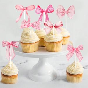 Ensemble <span class=keywords><strong>de</strong></span> décorations d'anniversaire avec nœud rose, bannière Joyeux Anniversaire, décoration <span class=keywords><strong>de</strong></span> gâteau, ballons pour fournitures <span class=keywords><strong>de</strong></span> fête - Product Image 4