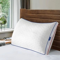Oreiller de cou en mousse à mémoire de forme avec gel rafraîchissant, tissu respirant, utilisation toutes saisons, hauteur réglable