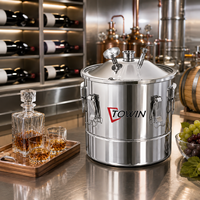 Fermenteurs en cuivre de 20L à 100L, cuves de fermentation pour la production de boissons alcoolisées à domicile, hôtels, restaurants, fermes, usines de fabrication