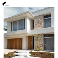 Tostone Revêtement Mural Extérieur Fendu Calcaire Blanc Le Plus Vendu Pierre Libre pour Panneaux de Décoration Maison Villa