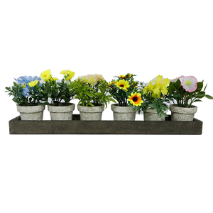 Mini Planta Artificial de Gloría de la Mañana en Maceta, Flor de Petunia de PE, Bonsái para Decoración de Hogar, Oficina, Escritorio, Navidad y Bodas - Product Image 3