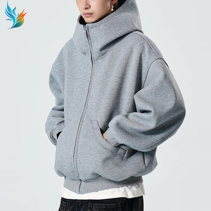 400gsm 500gsm Zip up Pullover <span class=keywords><strong>Hoodies</strong></span> Fit Boxy Grosso Algodão <span class=keywords><strong>Hoodies</strong></span> 100% Algodão Oversized Em Branco Vintage <span class=keywords><strong>Hoodies</strong></span> - Product Image 1