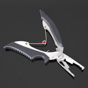 Alicates de pesca de acero inoxidable, cortador de señuelos multifuncional, herramienta de cuchillo portátil para aparejos de pesca - Product Image 1