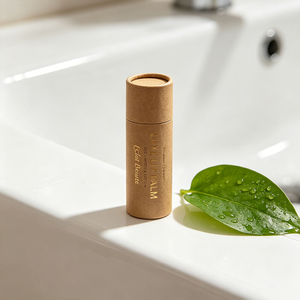 Tube en carton kraft cylindrique biodégradable pour emballage de baume à lèvres, sans plastique, pour gloss et déodorant. - Product Image 4