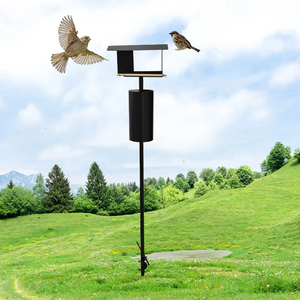 Mangeoires à oiseaux JH-Mech 170 cm avec 15x 30 cm de dispositifs anti-écureuil, remplissage facile, mangeoire à oiseaux en métal durable, résistante aux écureuils - Product Image 1