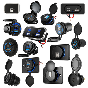 ที่ชาร์จสำหรับมอเตอร์ไซค์ USB USB-C 24V 12 โวลต์ ที่ชาร์จเร็วสำหรับรถบรรทุก 3.0 12V 24V พอร์ต USB ที่ชาร์จในรถยนต์ ช่องเสียบ - Product Image 2