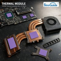 Coussin thermique personnalisé TCP250-2, matériau d'interface thermique haute tension pour CPU, GPU, LED, modules d'alimentation télécom, dissipateur de chaleur