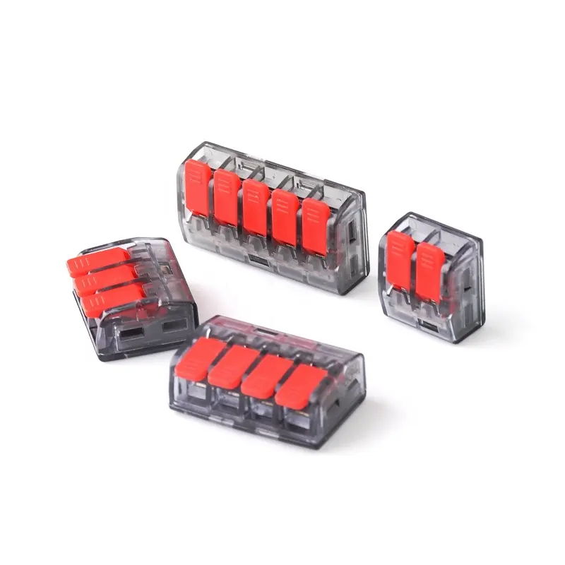 New Item Push in Quick Splice Spring Cable Lever 32A/450V Terminal Blocks Electrical Fast Compact Wire Connector