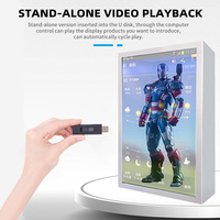 Armoire interactive transparente LCD IA de 86 pouces, boîte d'affichage holographique de type avatar humain virtuel avec capteur de mouvement