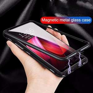Fundas protectoras para teléfono móvil con adsorción magnética de cristal, de un solo lado, último diseño, 360 - Product Image 6