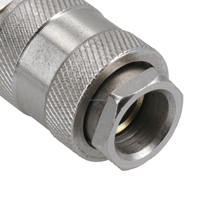 Raccord rapide pneumatique en acier nickelé anti-corrosion SM EU, connecteur de tuyau 1/4 PT mâle, kit de raccordement rapide pour l'air comprimé