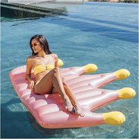 Matelas gonflable avec couronne de couleur, anneau de natation, piscine, adultes, filles, plage, matelas gonflable, flottant, rose, activités aquatiques amusantes
