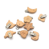 Pinces à Sucette en Bois de Hêtre en Forme d'Animal Écologiques pour Accessoires DIY – Vente en Gros