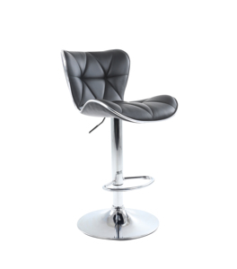 Modern Adjustable PU <strong>Leather</strong> <strong>Barstool</strong> with Chrome Base Strong &amp; Durable 360-Degree Swivel for Home Bar Dining &amp; Hotel Use - Product Image 5