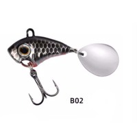 LUTAC Metal MINI VIB Baits Long Casting Whole Treble Hook Spoon Spinner Fishing Lures Hard Lure 30mm/7g