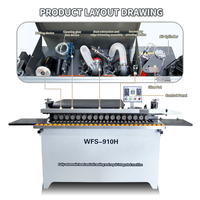 Machine professionnelle de chantournage laser avec application de colle, petite machine de chantournage avec pré-fraisage