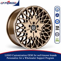 Offre Spéciale – Jantes en Alliage Forgé 2 Pièces 19x8.5 20x9.0 20x10 Bronze Doré 5x120 à Bord Profond pour Cadillac CT6 V-Sport Berline