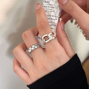 S925 Sterling Silver Braided <b>Ring</b> For Women Geometric <b>Open</b> Design Everyday Wear Jewelry - Product Image 3