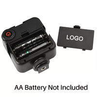 Batterie 2AA Mini DSLR éclairage de remplissage photographique de nuit 1/4 montage panneau haute puissance 49 LED lumière vidéo pour Smartphone caméra