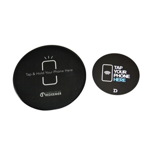Phương tiện truyền thông xã hội Thẻ Nhựa Tùy Chỉnh in ấn xem xét Thẻ <span class=keywords><strong>NFC</strong></span> Google Tabletop Menu hiển thị đứng Google lập trình mã QR - Product Image 2