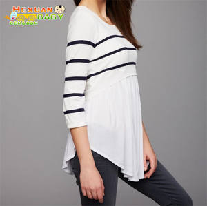2024 alta calidad personalizada madre lactancia señoras Casual Tops embarazada maternidad <span class=keywords><strong>ropa</strong></span> de enfermería - Product Image 3
