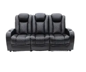 Geekmodern Modern hava deri malzeme elektrikli veya manuel ev sineması Recliner sandalye