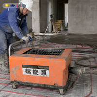 Mini-pompe à vis électrique portable pour coulage de béton, injection de colonnes de structure secondaire, à couple élevé pour