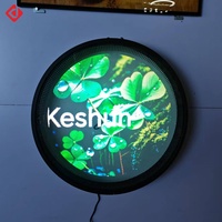 Proyector de Ventilador Holográfico 3D de 50 cm, Equipo de Visualización Publicitaria Holográfica de Alta Definición para Montaje en Pared de Tiendas Minoristas