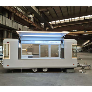 Container <span class=keywords><strong>Mobile</strong></span> Personalizzato in Acciaio Inox 304 con Ruote per Caffetteria, Cucina, Bar, Negozio o Parco - Modulare e Compatto per Esterni - Product Image 2