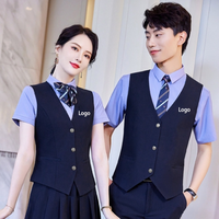 Costume de haute qualité pour hommes avec logo personnalisé gilet classique à la mode pour gilet décontracté formel serveur gilet à boutons et gilet uniforme