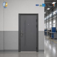 Porte de sécurité en acier robuste, anti-effraction, à feuille unique, bien scellée, pour entrée de bureau ou industrielle, directement de l'usine
